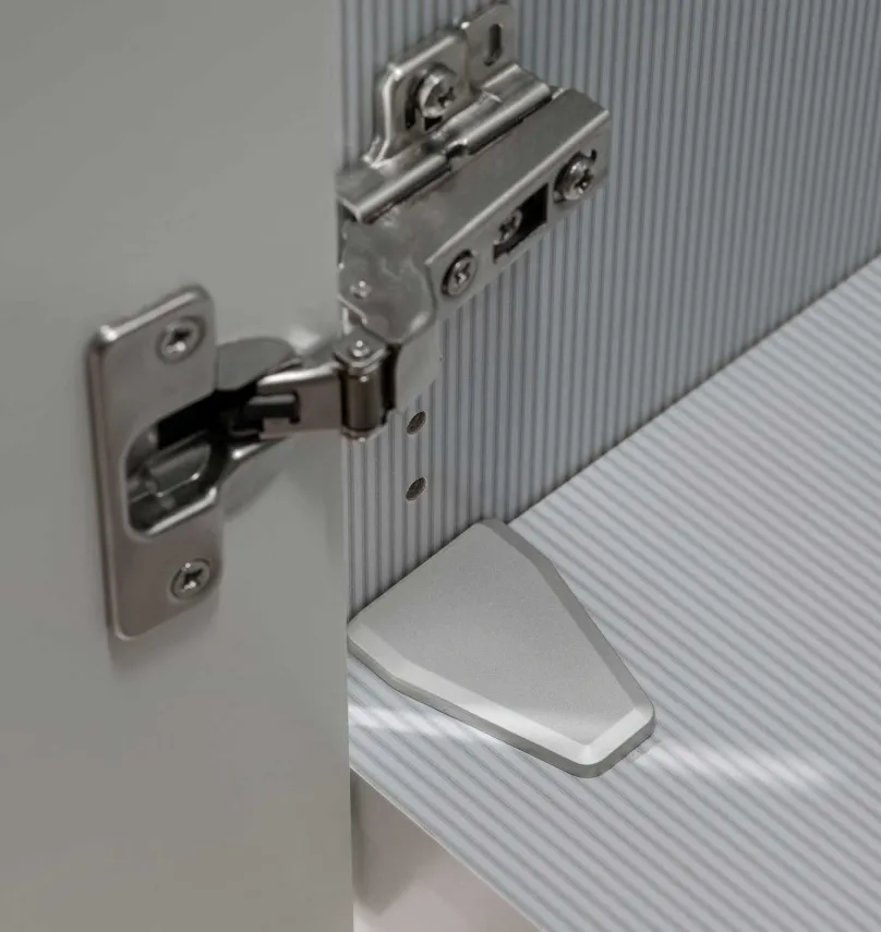 Outlet Acapulco Kleiderschrank grau modern Drehtürenschränke