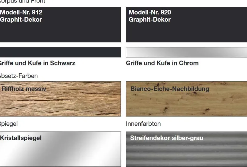 Outlet Acapulco Kleiderschrank grau modern Drehtürenschränke