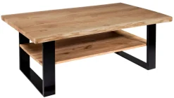 Best Ada Couchtisch Baumkante mit Ablage Couchtische