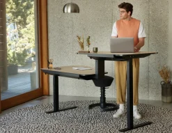 Outlet Active Desk Stehschreibtisch höhenverstellbar in 3 Farben Schreibtische