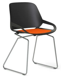 Numo Schwingstuhl weiß, schwarz oder poliert Schwingstühle|Bürostühle Ergonomisch