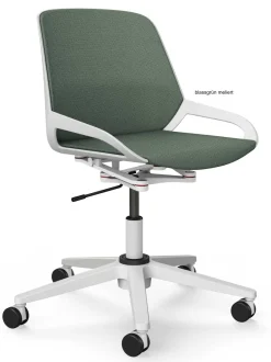 Outlet Numo Task höhenverstellbarer Drehstuhl mit Rollen Bürostühle Ergonomisch