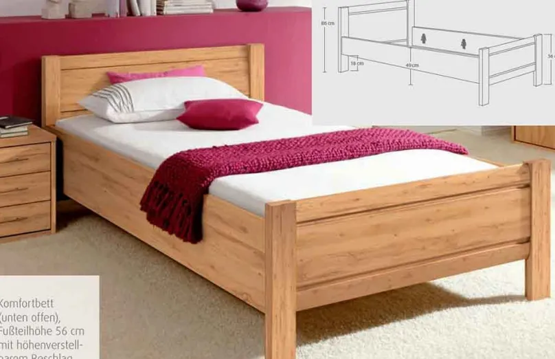 Discount Albergo Bett Komforthöhe Jugendbett|Klassisches Bettgestell