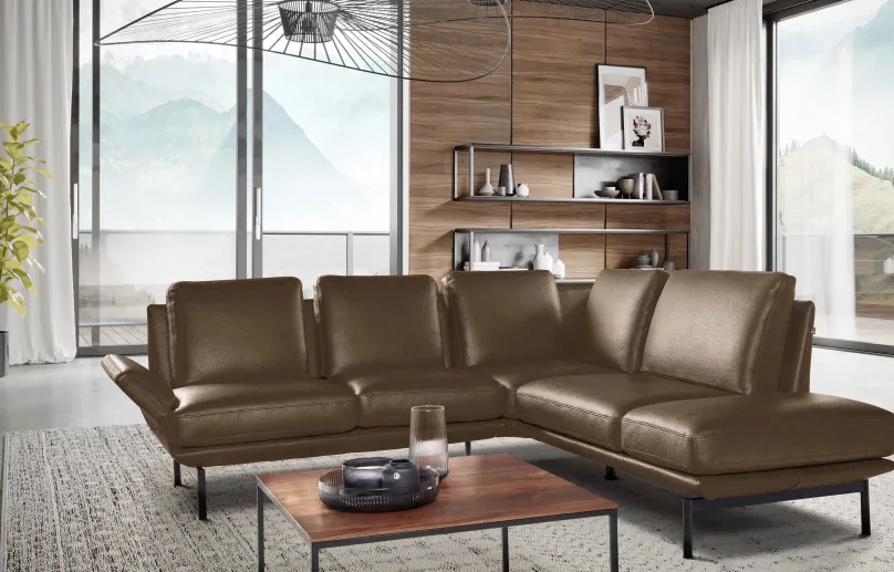 Clearance Aline Wohnlandschaft Leder Ecksofas