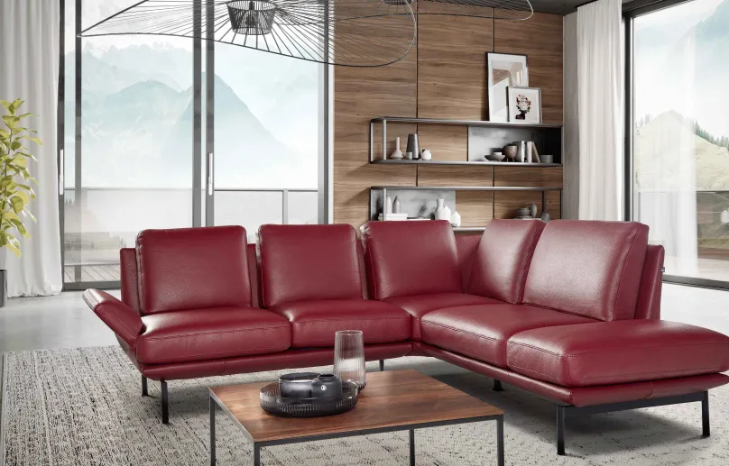 Clearance Aline Wohnlandschaft Leder Ecksofas