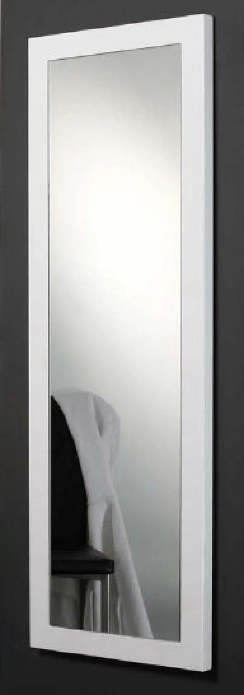 Outlet Ankleidespiegel schwarz Hochglanz 50x150 cm Fluspiegel