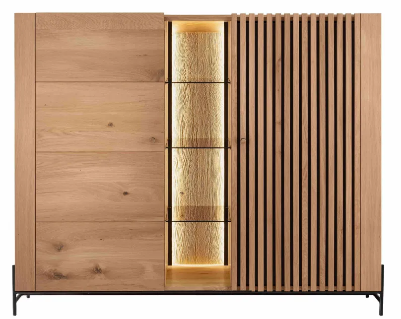 Best Ascona Highboard Holz modern Highboards|Anrichten