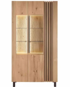 Sale Ascona Vitrinenschrank Holz modern Vitrinen|Vitrinenschränke