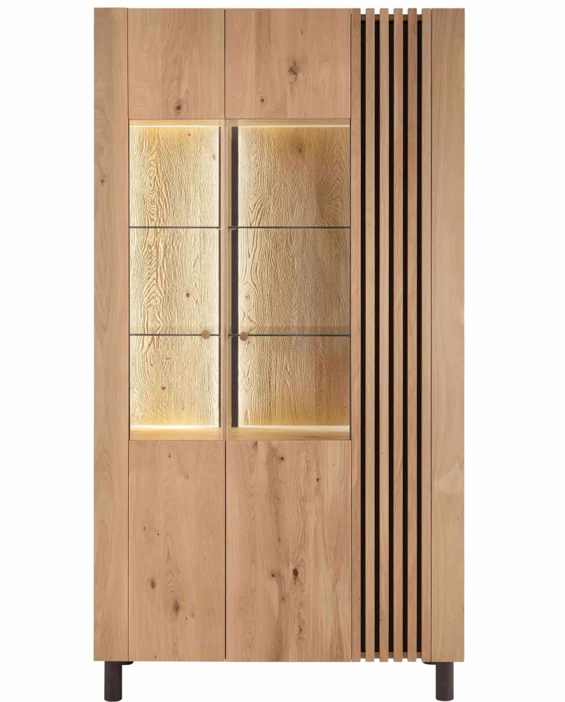 Sale Ascona Vitrinenschrank Holz modern Vitrinen|Vitrinenschränke