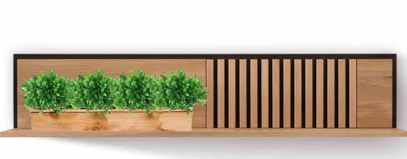 Ascona Wandboard Holz Wohnzimmeraccessoires