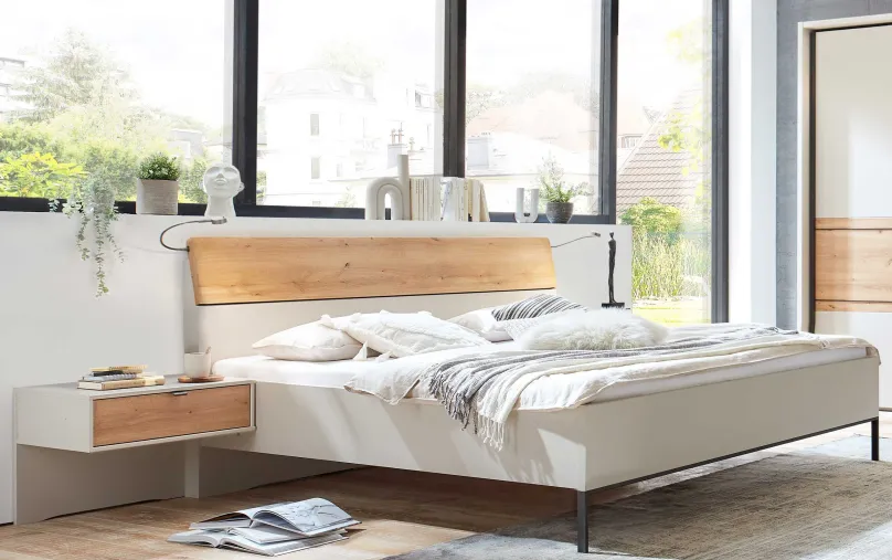 Discount Asti Bett mit LED Klassisches Bettgestell