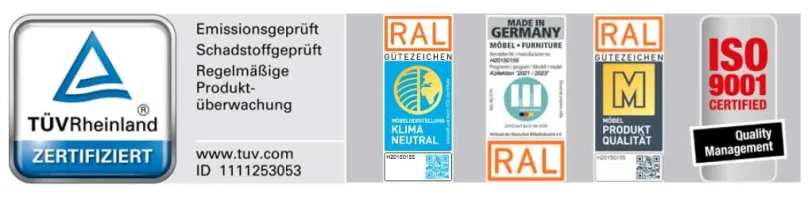 Discount Asti Bett mit LED Klassisches Bettgestell