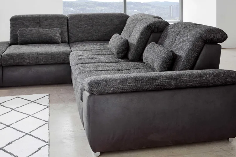 Best Atlantis Ecksofa mit Sitztiefenverstellung Schlafsofa|Ecksofas