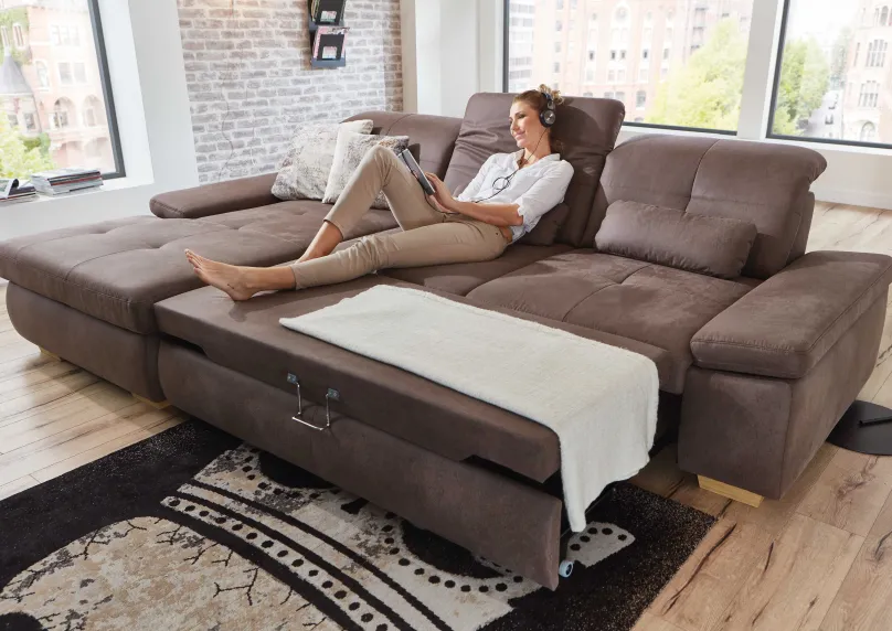 Sale Atlantis Sofa mit Sitztiefenverstellung Schlafsofa|Ecksofas