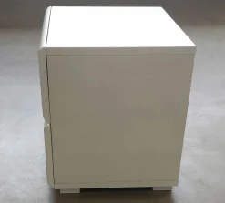 Discount Avantgarde Nachttisch weiß Holz Nachtkommode