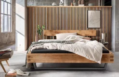 Best Balkenbett 820 wildeiche Massivholzbett