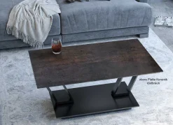 Outlet Barcelona Doppel Couchtisch Keramik Couchtische