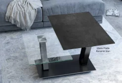 Outlet Barcelona Doppel Couchtisch Keramik Couchtische