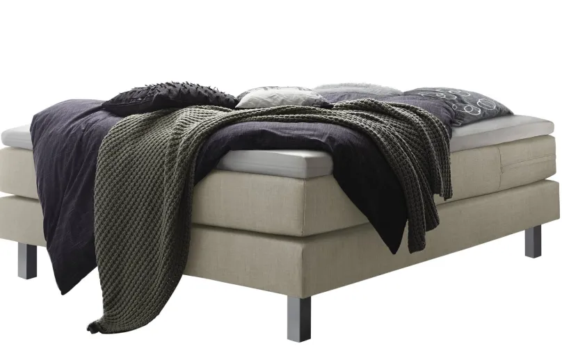 Clearance Basio Boxspringbett ohne Kopfteil Boxspringbett