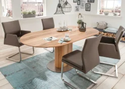 Hot Bastian Esstisch oval nussbaum Esstische|Esstische