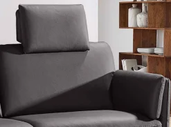 Outlet Belen Ledersofa grau 2 Sitzer Sofas