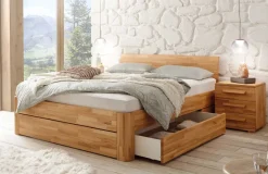 Discount Bellissimo Holzbett mit Bettkasten Massivholzbett