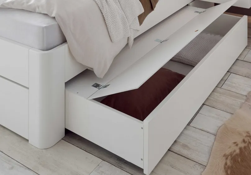 Online Bellissimo Holzbett mit Stauraum Massivholzbett