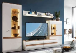 Sale Binz Wohnwand weiß modern Wohnwände