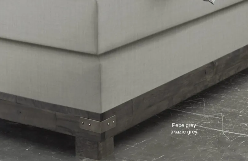 Discount Boston Boxspringbett mit Holzrahmen Boxspringbett