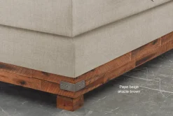 Discount Boston Boxspringbett mit Holzrahmen Boxspringbett