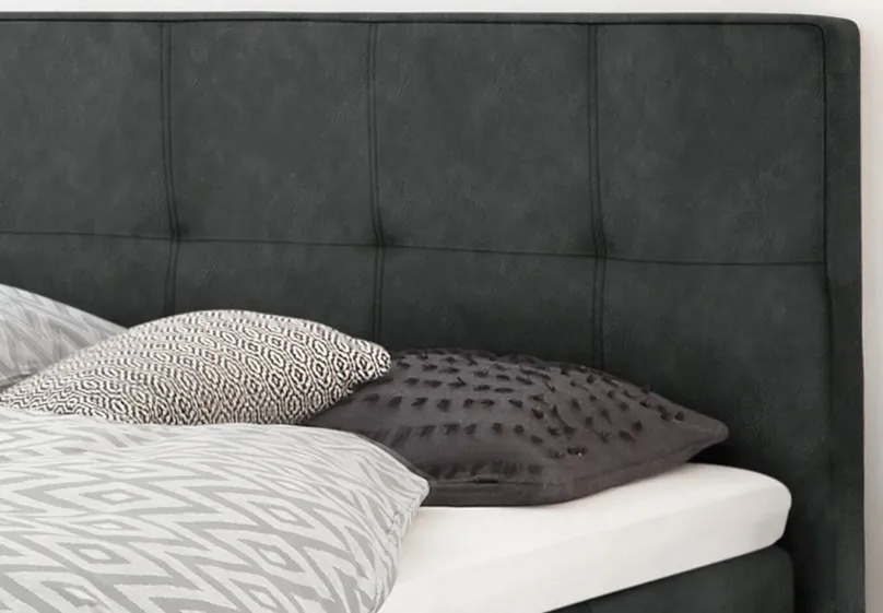 Discount Boston Boxspringbett mit Holzrahmen Boxspringbett
