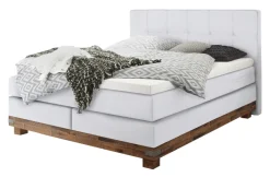 Discount Boston Boxspringbett mit Holzrahmen Boxspringbett