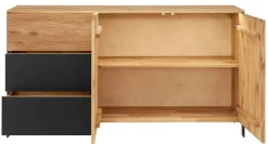 Best Boston Kommode eiche schwarz Sideboards|Kombikommode