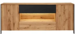 Clearance Boston Sideboard eiche schwarz Sideboards|Anrichten