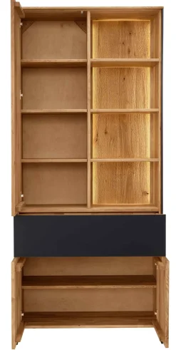 Online Boston Wohnzimmerschrank eiche massiv Vitrinen|Vitrinenschränke