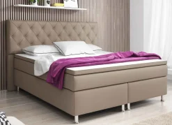 Boxspringbett mit hohem Kopfteil Boxspringbett