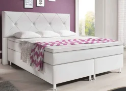 Boxspringbett mit hohem Kopfteil Boxspringbett