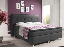 Boxspringbett mit hohem Kopfteil Boxspringbett