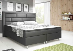 Boxspringbett mit hohem Kopfteil Boxspringbett