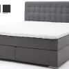 Discount Boxspringbett 180x200 grau Boxspringbett