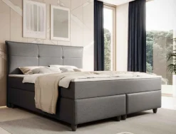 Outlet Boxspringbett 180x200 mit Topper Boxspringbett