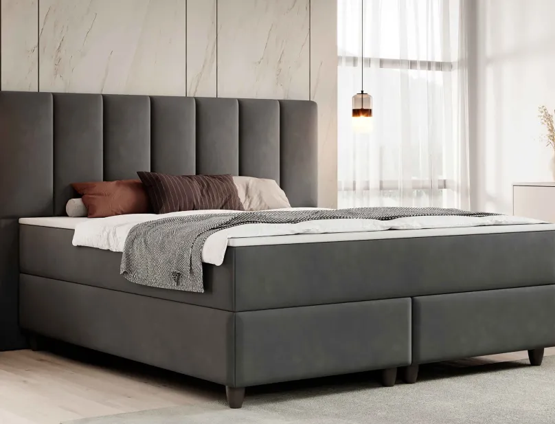 Clearance Boxspringbett 180x200 Samt Boxspringbett