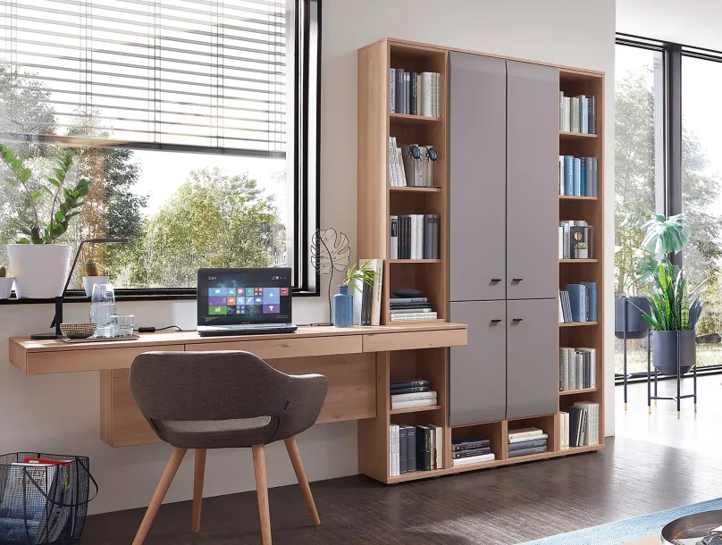 Hot Breege Bücherregal mit Schreibtisch Bücherregale|Schreibtische