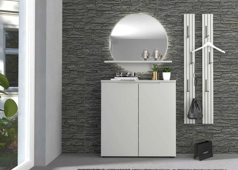 Outlet Bresta Garderobe geringe Tiefe Garderobenset