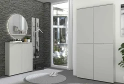 Outlet Bresta Garderobe geringe Tiefe Garderobenset