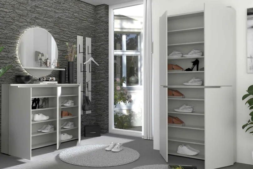 Bresta Garderobe grau Garderobenset