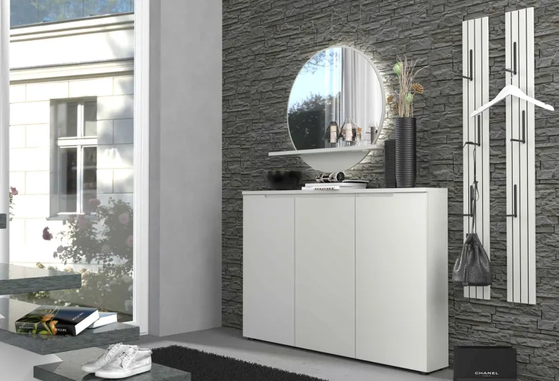 Bresta Garderobe grau Garderobenset