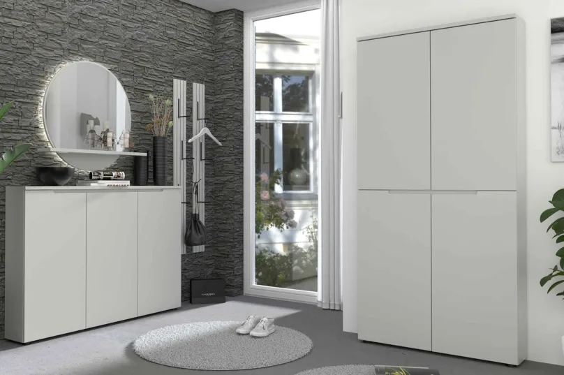Bresta Garderobe grau Garderobenset