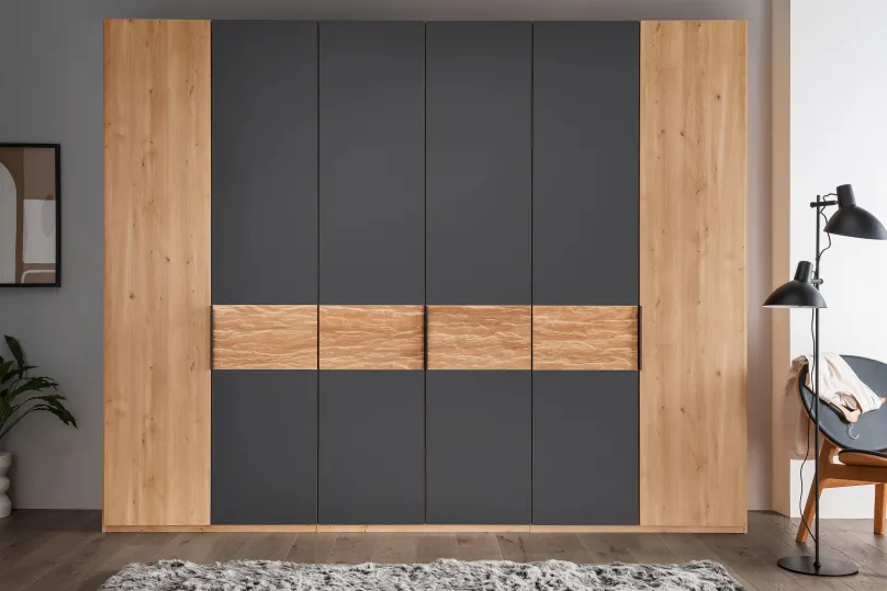 New Cadiz Kleiderschrank eiche Drehtürenschränke