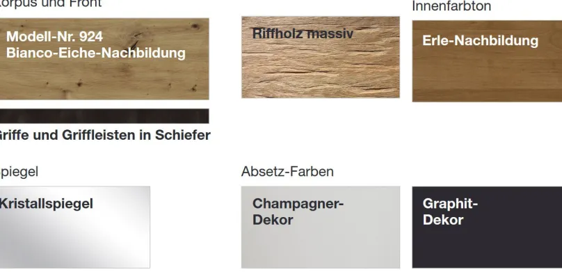 New Cadiz Kleiderschrank eiche Drehtürenschränke